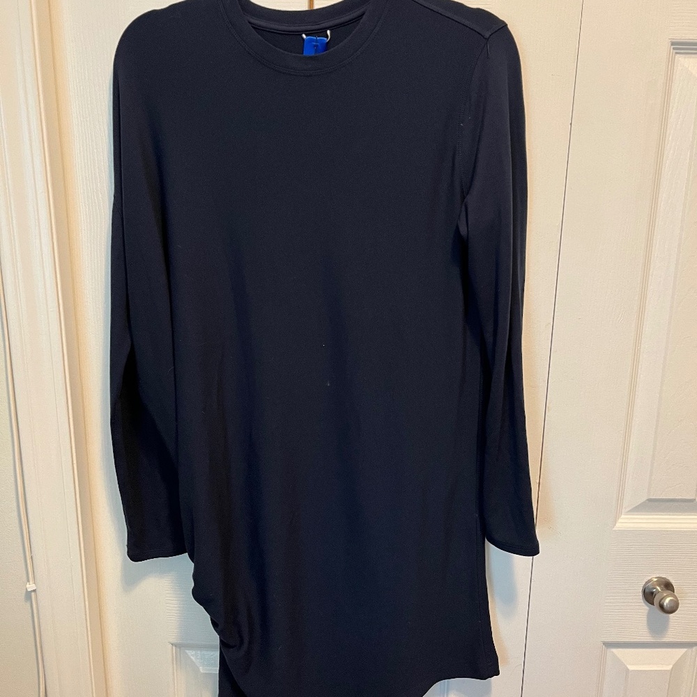 Kit and Ace Navy Blue Long Sleeve Shift Dress